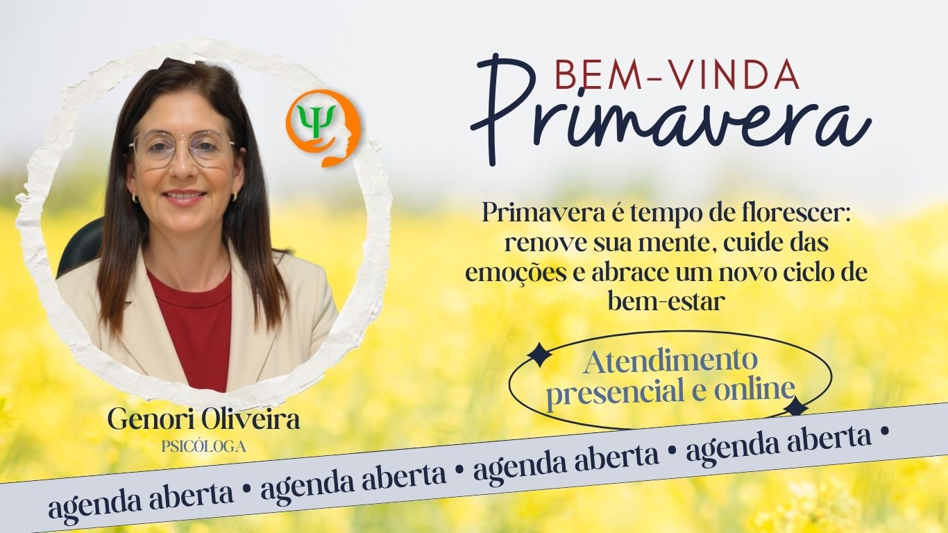 Psicóloga Genori Oliveira em campanha de primavera sobre saúde mental em Palmeira das Missões